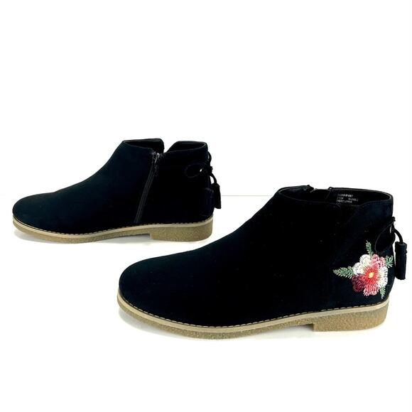 Comfortview Sienna Women Black Bootie Sz 9.5 Faux Suede Slip-Resistant AnkleBoot - Picture 15 of 15